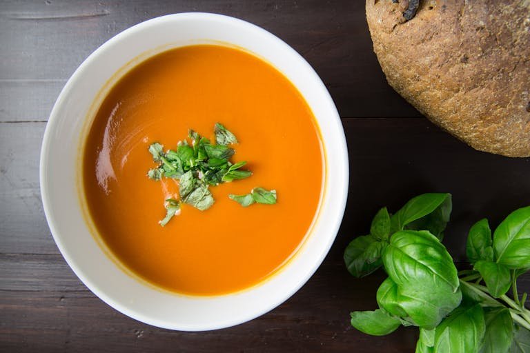 Soup and bread